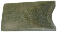 Grønn Micarta plate lerret canvas skjefte og sideplater til fulltangekniv