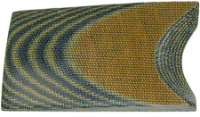 Natur/mørkebrun Micarta plate lerret canvas skjefte og sideplater til fulltangekniv