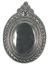 Ornament med bly- T210 nikkel-pynt til hodelag for hest-pynt til seletøy-Jørn Jensen Lærhandel