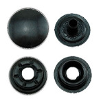 Auto trykknapp 15,5 mm gammel gunmetal