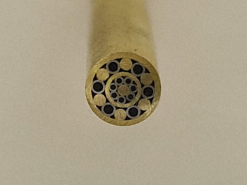 Mosaic pin E463 rustfritt stål og kobber