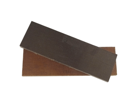 Natur/mørkebrun Micarta plate lerret canvas skjefte og sideplater til fulltangekniv