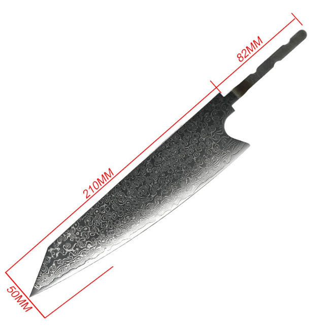 Japansk kokkeknivblad damask vg-10 Kiritsuke 8"