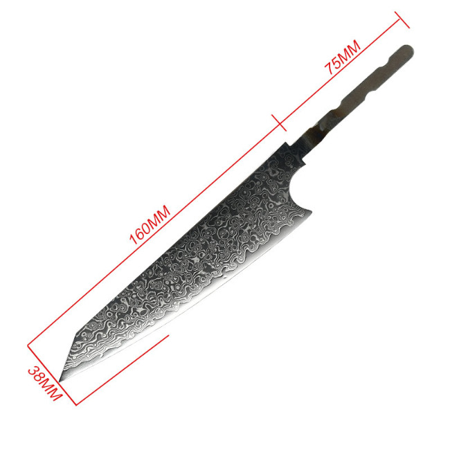 Japansk kokkeknivblad damask vg-10 Kiritsuke 6,5"