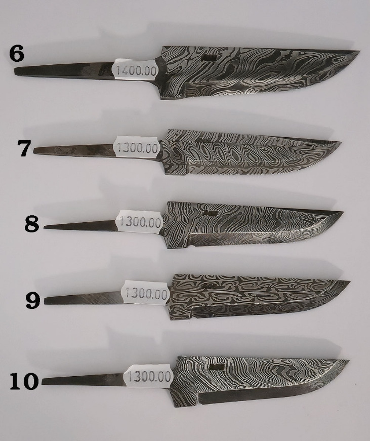 Åge Steinslett. Håndsmidde damask knivblader