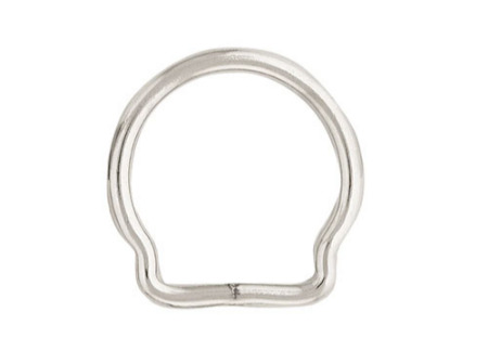 Breeching dee D-ring i rustfritt stål