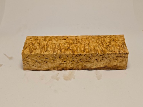 Valbjørk. Masurbjørk. Knivskaft emne