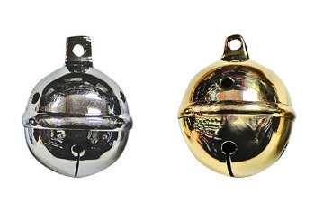 Dombjelle til hest, bjelle i nikkel til seletøy-hesteutstyr-Jørn Jensen Lærhandel