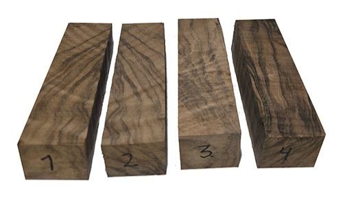 Knivskaft emner av tyrkisk valnøtt tre