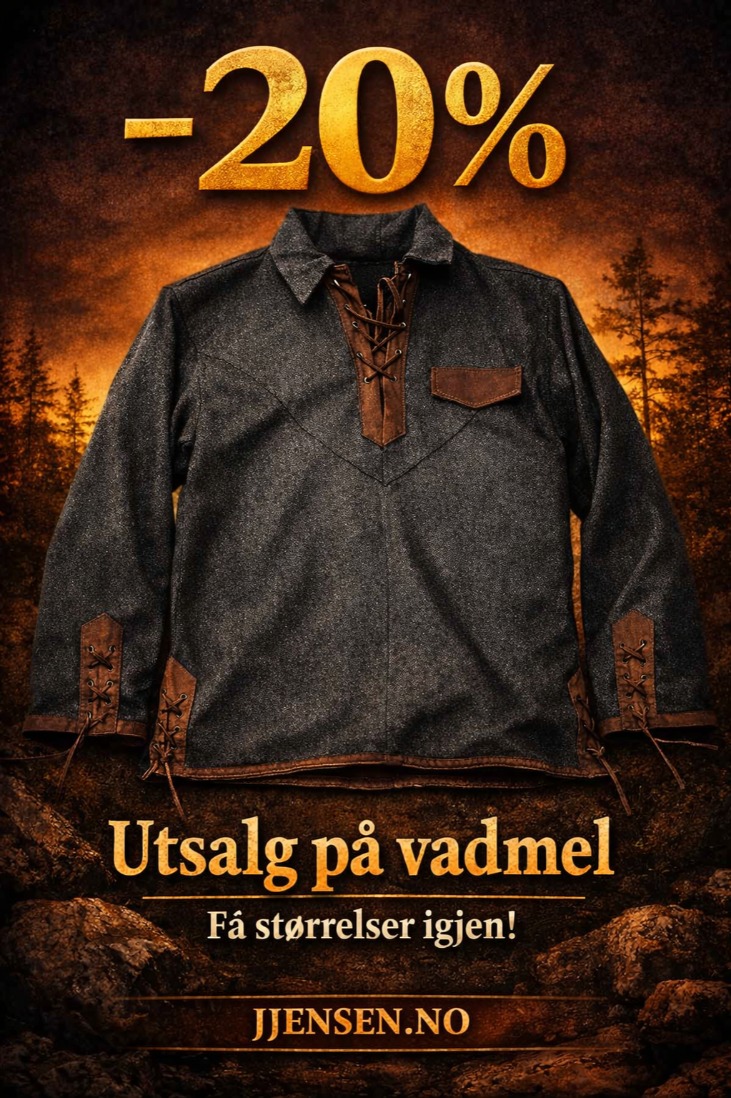 Tilbud på vadmelsklær fra Cress