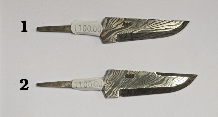 Åge Steinslett. Håndsmidde damask knivblader